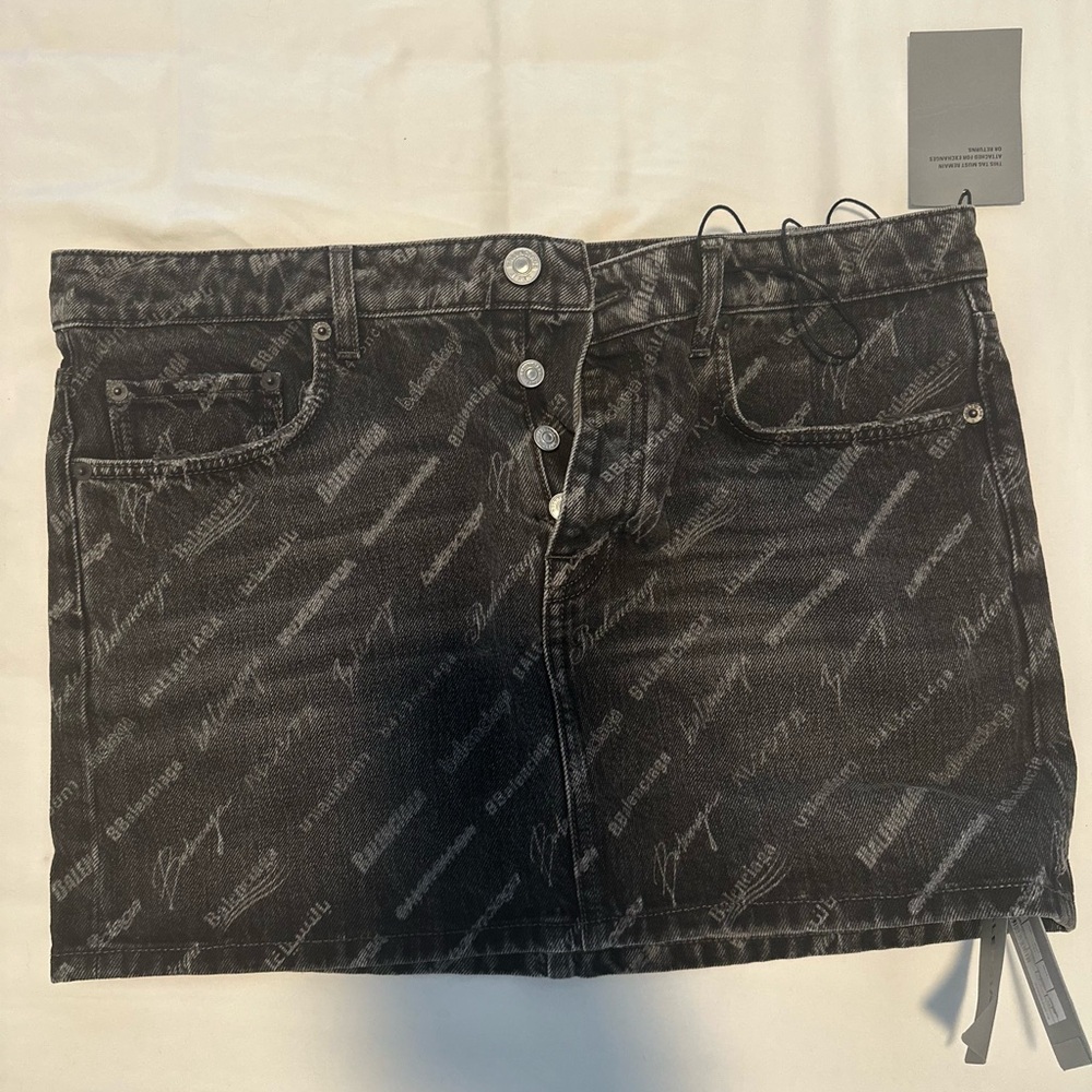 Balenciaga Denim Skirt